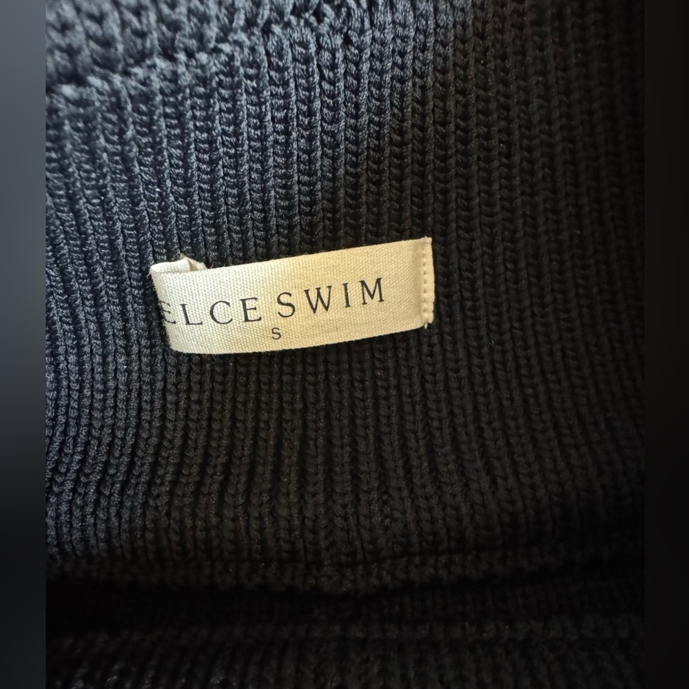 Elce Swim Sol Ribbed Black Knit Shorts Australian Brand Swim Cover Size Small - Picture 4 of 10